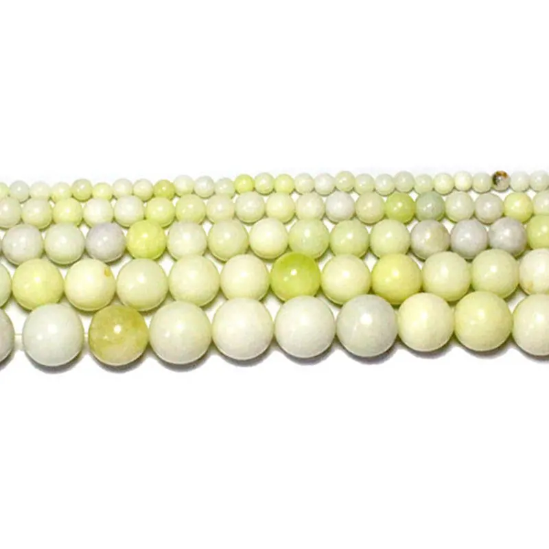 ivory jade Натуральные Агаты нефрита розовые кварцевые кристаллы аметиста круглые каменные бусины для самостоятельного изготовления ювелирных изделий ожерелье браслет 4-12 мм - Цвет: ivory jade