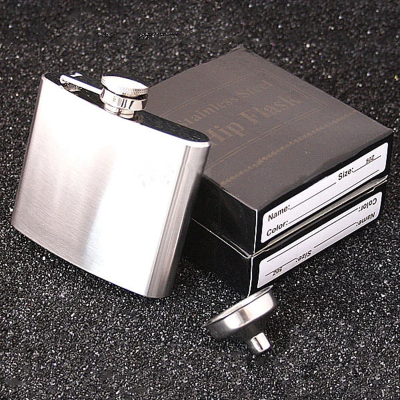 Мини Портативный 5 унц. Нержавеющая сталь бедра Колбы лабораторные виски бутылки