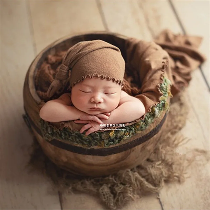 Детский реквизит для фотосъемки мальчик из натурального массива дерева бочонок новорожденный реквизит для фотосъемки корзина для ребенок позирует Студия фото-реквизиты для девочки