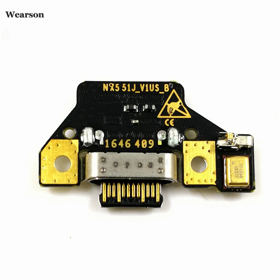 

Зарядная плата с USB-портом и микрофоном для ZTE Nubia M2 NX551J, высокое качество, NX551J