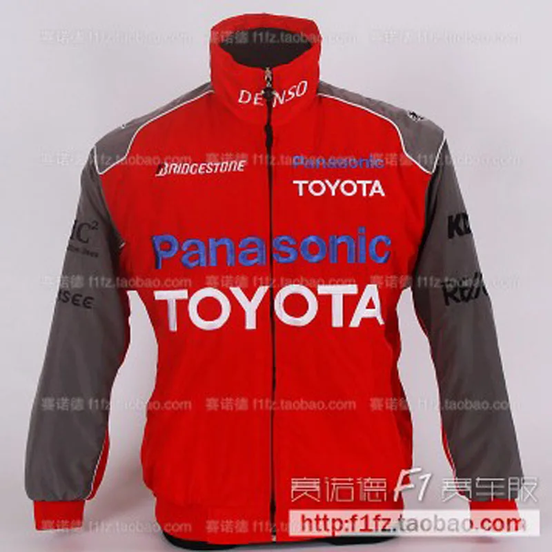 F1 automobile Toyota driver windproof toyota jacket zipper car logo | Мужская одежда