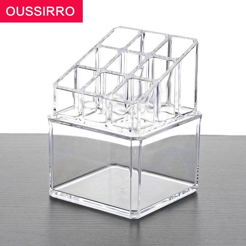 RSCHEF 9 отделений Органайзер прозрачная акриловая губная помада для хранения