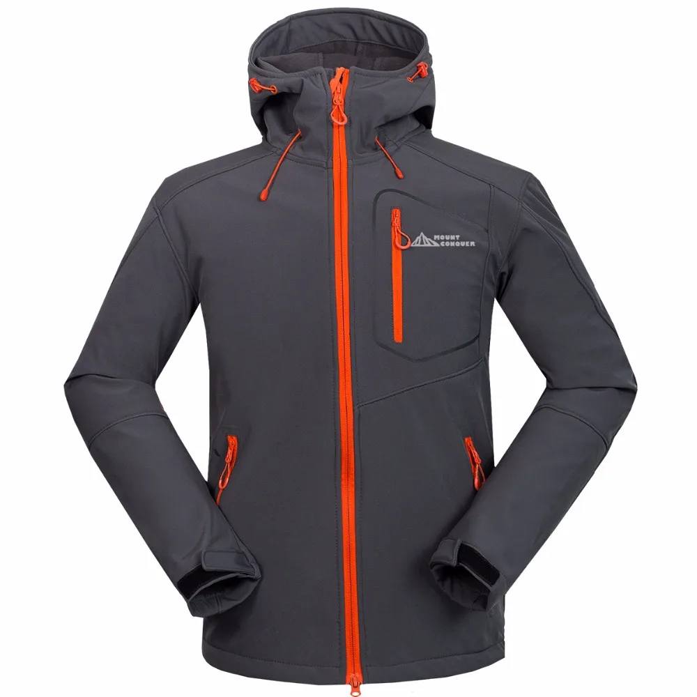 

2019 Outdoor Men's Softshell Jacket Sport Ski Mountaineering Camping Charge Garments 2017 NEW Male Hiking Jackets 3 color