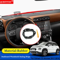 car styling anti noise soundproof dustproof car dashboard windshield sealing strip accessories for citroen c3 aircross 2017 2019