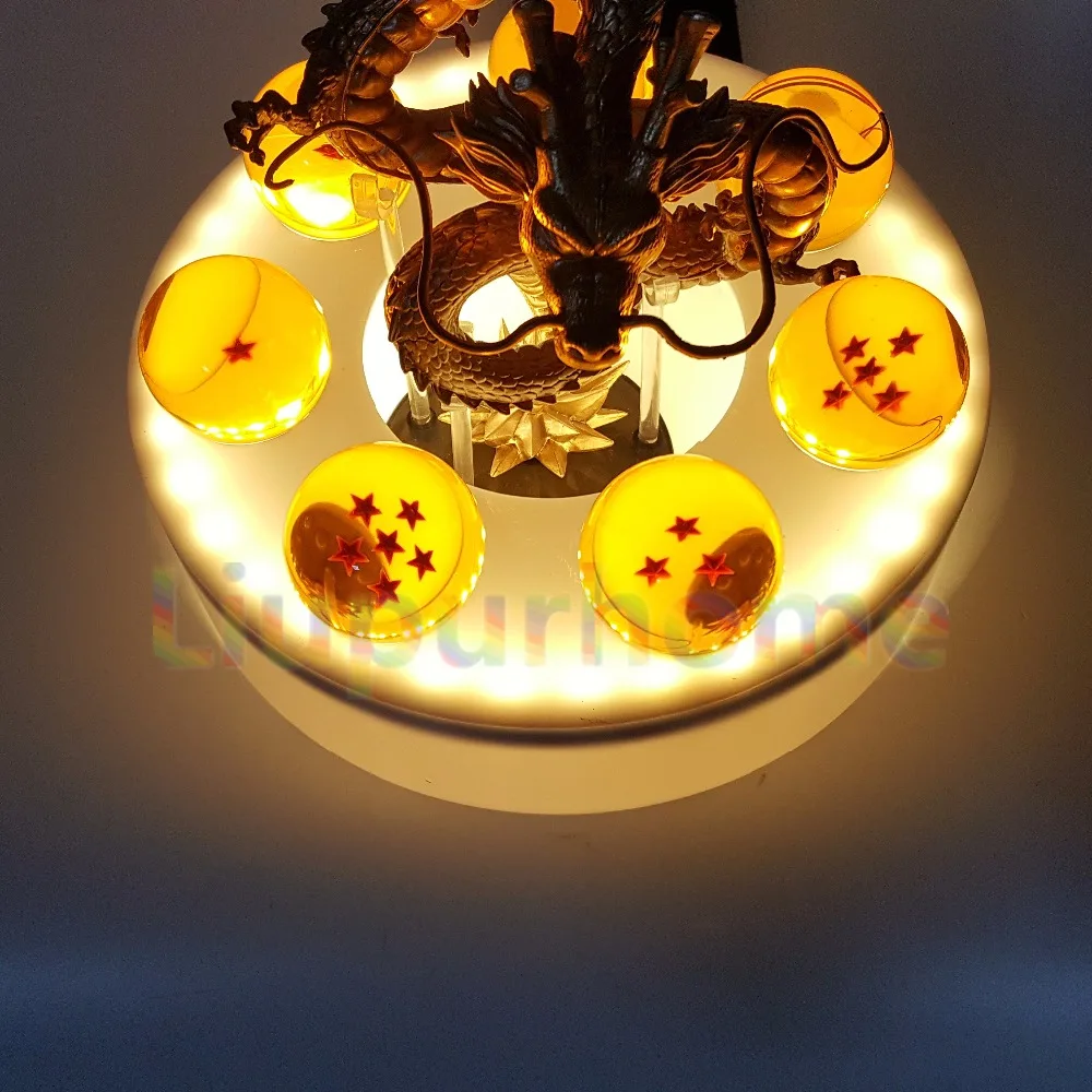 Dragon Ball Z Золотой Shenron хрустальный шар DIY светодиодный набор Dragon Ball Супер Сон Гоку драгонболл зет Светодиодная лампа ночник Рождественский подарок