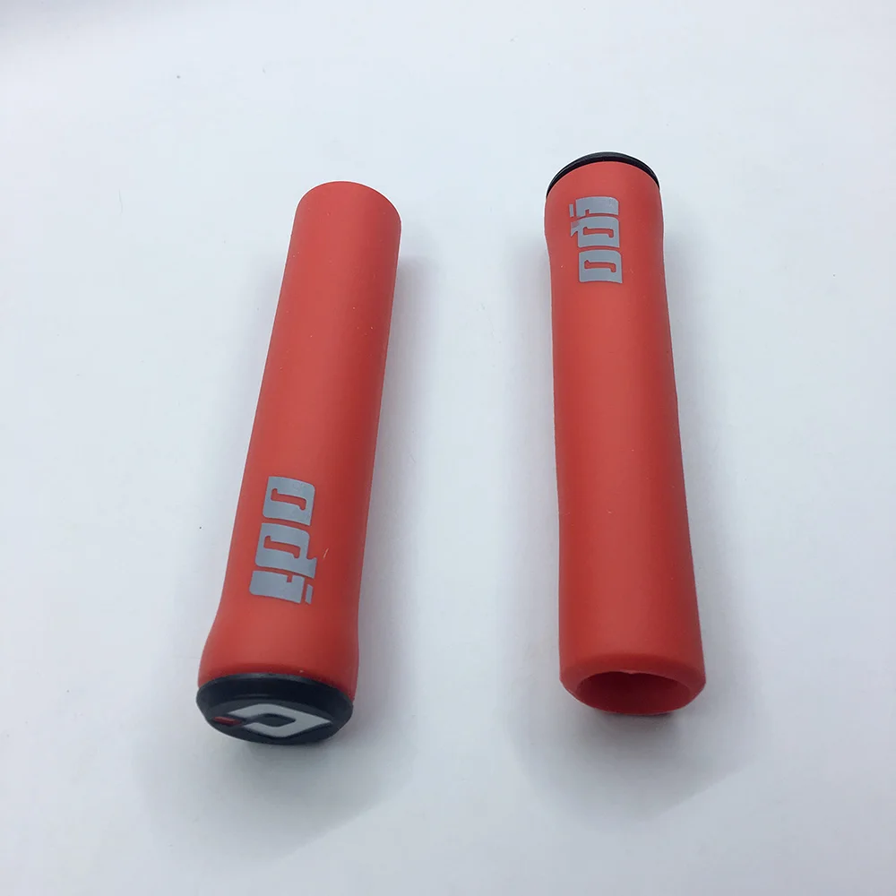 Red ODI велосипедная ручка, набор силиконовых ручек, MTB велосипед, внедорожный, ударопрочный, противоскользящий, для верховой езды, набор, ультра-светильник, ремешок, кнопка блокировки галстука - Цвет: Red