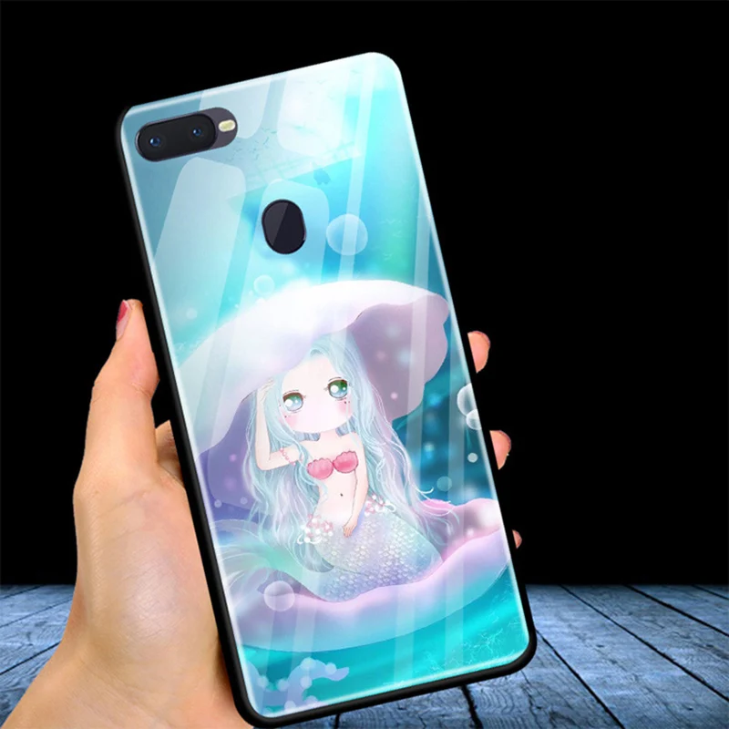 Модные закалённое Защитное стекло для OPPO F9 Стекло чехол OPPOF9 Защитная крышка F 9