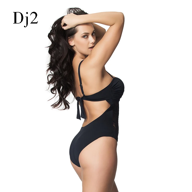 Лидер продаж сексуальный купальник с высоким вырезом Цельный для женщин плюс