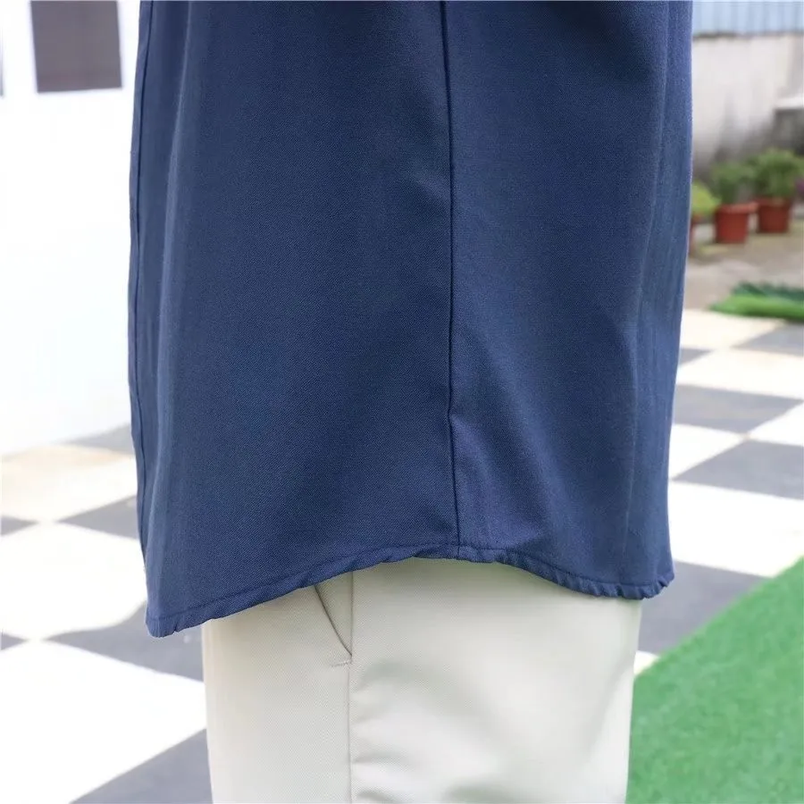 Fashion Lovers Shirt Men's Pocket Cat Cute Pet Long Sleeve Literary Autumn And Winter Wear | Мужская одежда