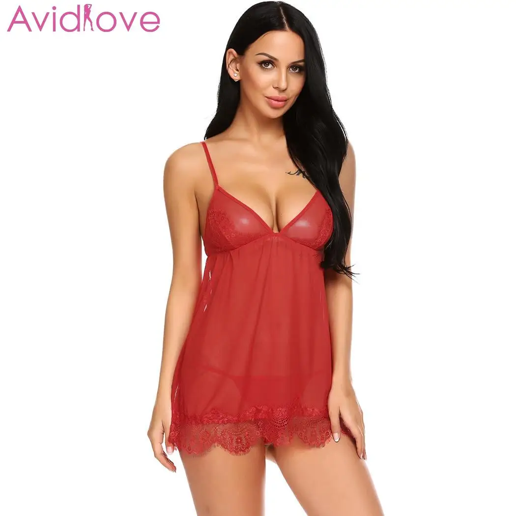 Avidlove женское сексуальное нижнее белье эротические костюмы сорочка Babydoll открытая