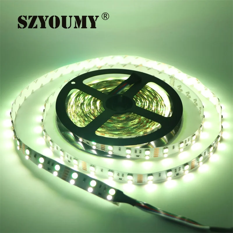 

SZYOUMY Double Row RGBW LED Strip 5050 RGB + 2835 White / Warm White DC12V 120 LED/m 50m/lot