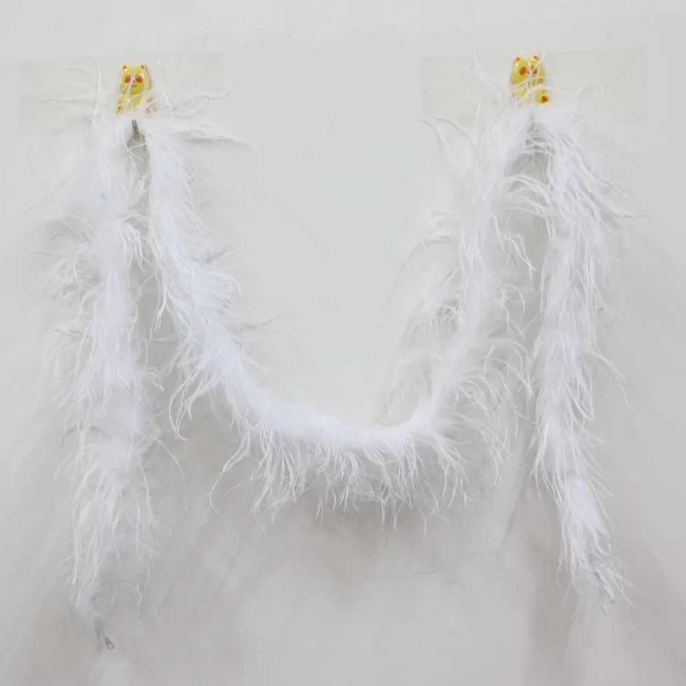 2 м/лот Свадебная вечеринка белое украшение страусиное перо боа сделай сам