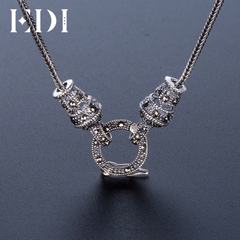 Женское и мужское винтажное ожерелье-цепочка из серебра 925 пробы в стиле бохо |