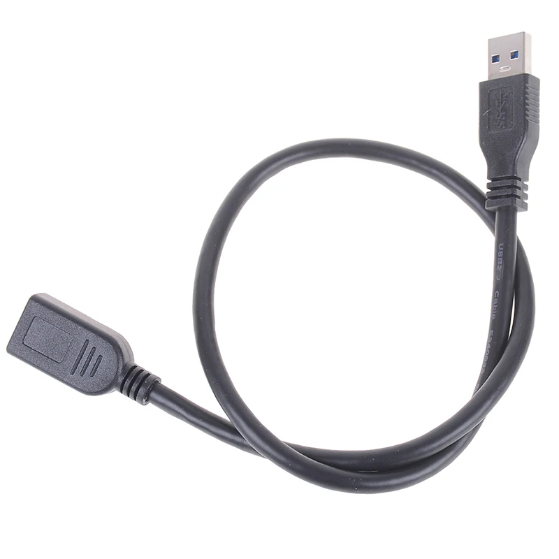 1 фут 0 5 м USB 3 тип A штекер гнездо удлинитель кабеля адаптер шнура черный провод