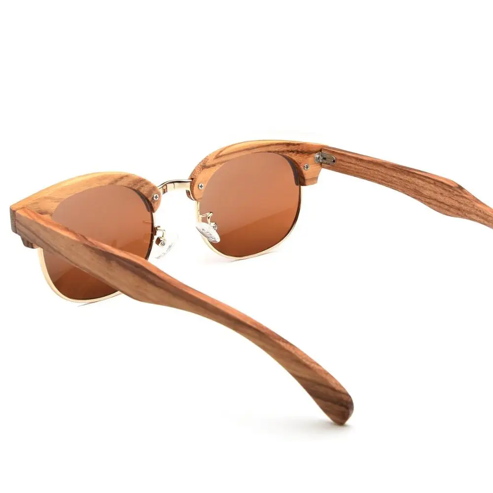 Деревянные солнцезащитные очки мужские поляризационные UV400 деревянные