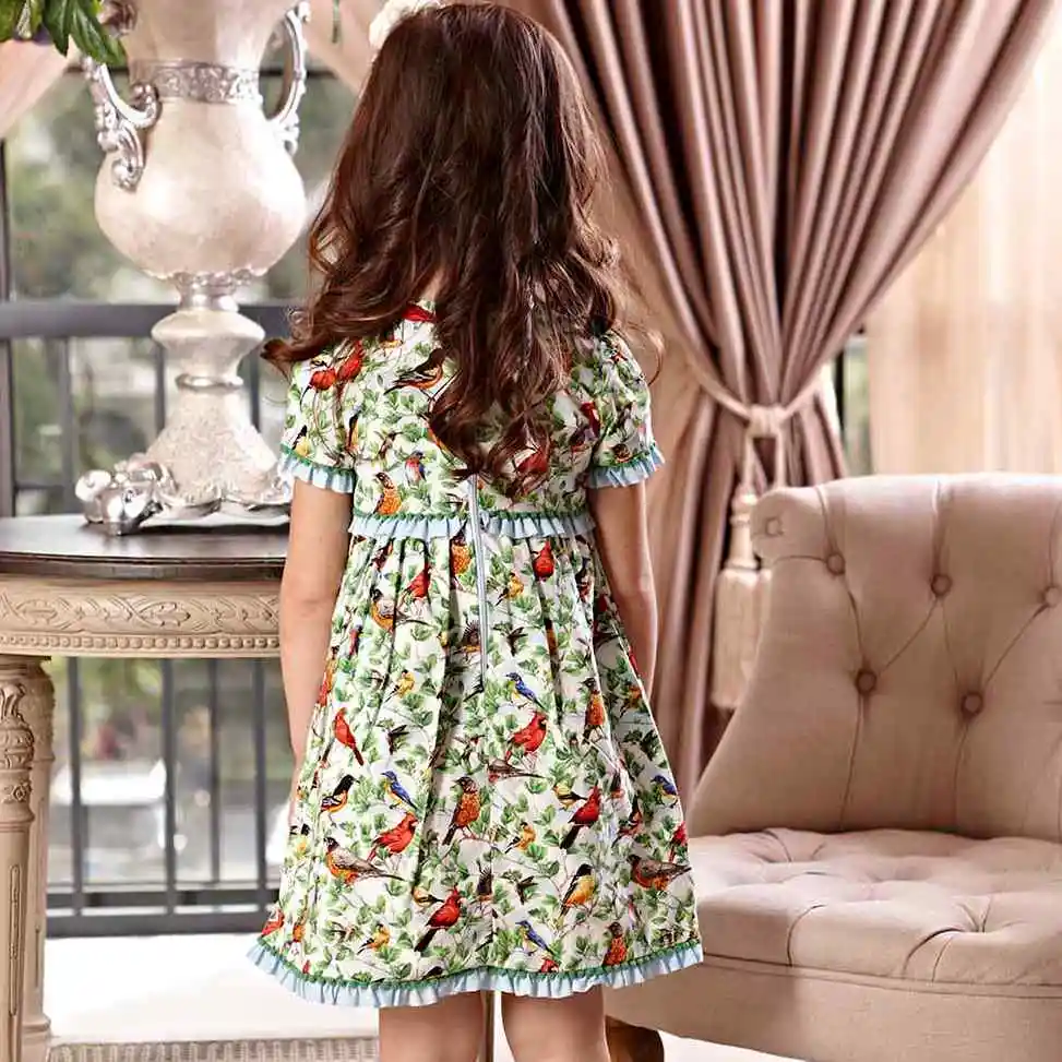 i-lollipop Luxury Flower Girl Dresses Children Clothes Kids Dress Spring Birdland Summer | Детская одежда и обувь