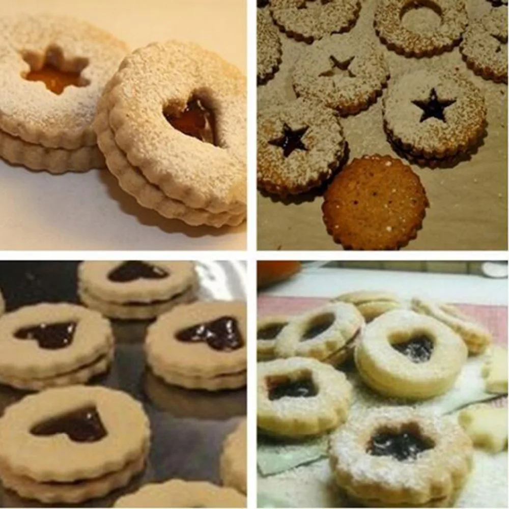 Пустотелое заполнение масла печенья резак сэндвич плесень выдолбленные