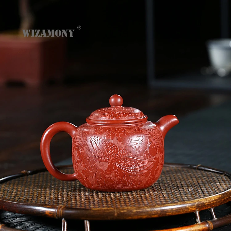 Чайный набор из фиолетовой глины ручной работы WIZAMONY чайный керамики Zisha Arts xishi