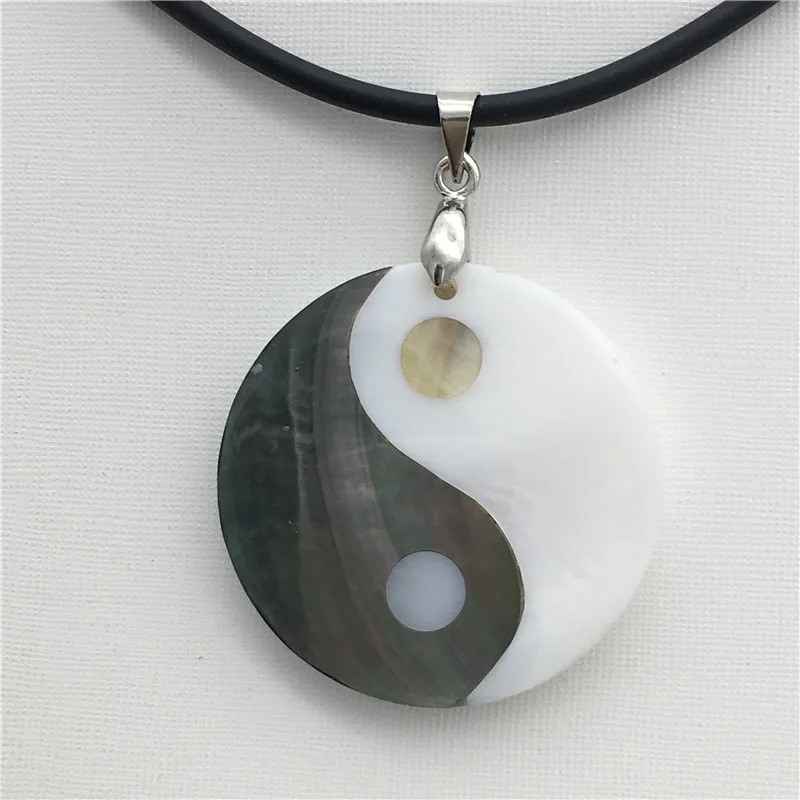 Новый Кулон из натурального серебра Инь Ян тибетское ожерелье 30 мм 18