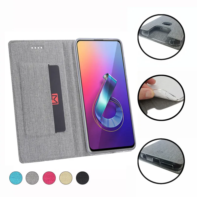 Для Asus Zenfone 6 ZS630KL чехол автоматический кожаный флип-чехол на магните для Ausu Zenfone 6Z кошелек Чехол