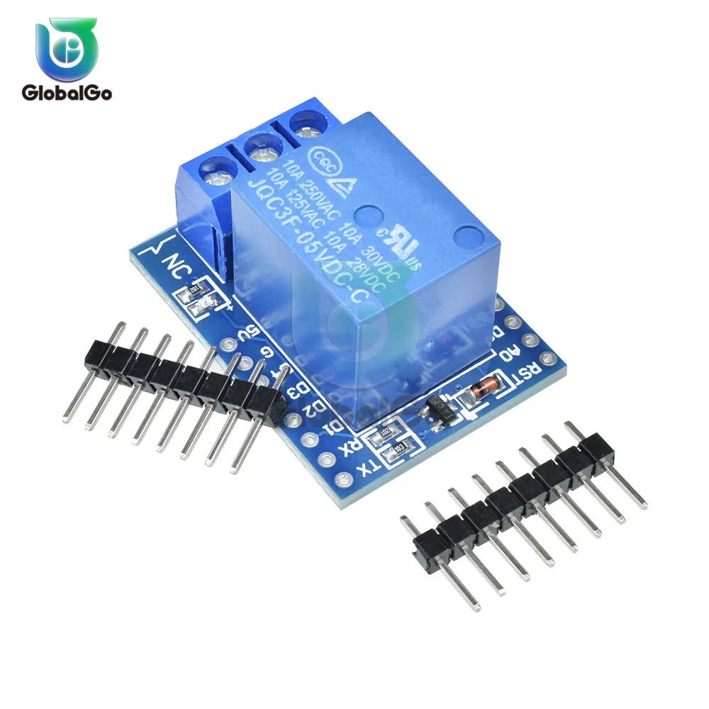 DC 5 в один канал для WeMos D1 Мини Релейный Щит Arduino ESP8266 макетная плата модуль