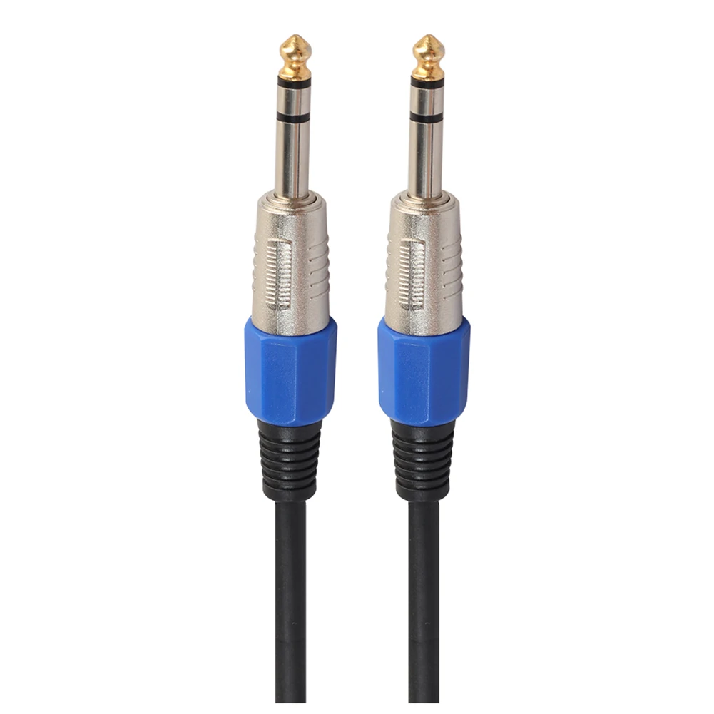 6.35mm to Audio Cable Male For Electric Guitar Mixer Stereo Cable(3 Meter) Black+Blue | Спорт и развлечения
