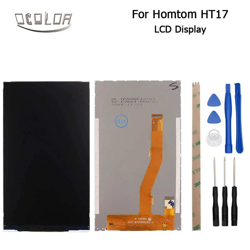 For Homtom HT17 LCD Display Screen 100% 5.5inch Replacement Repair Part Cellphone With Tools+Adhesive | Мобильные телефоны и