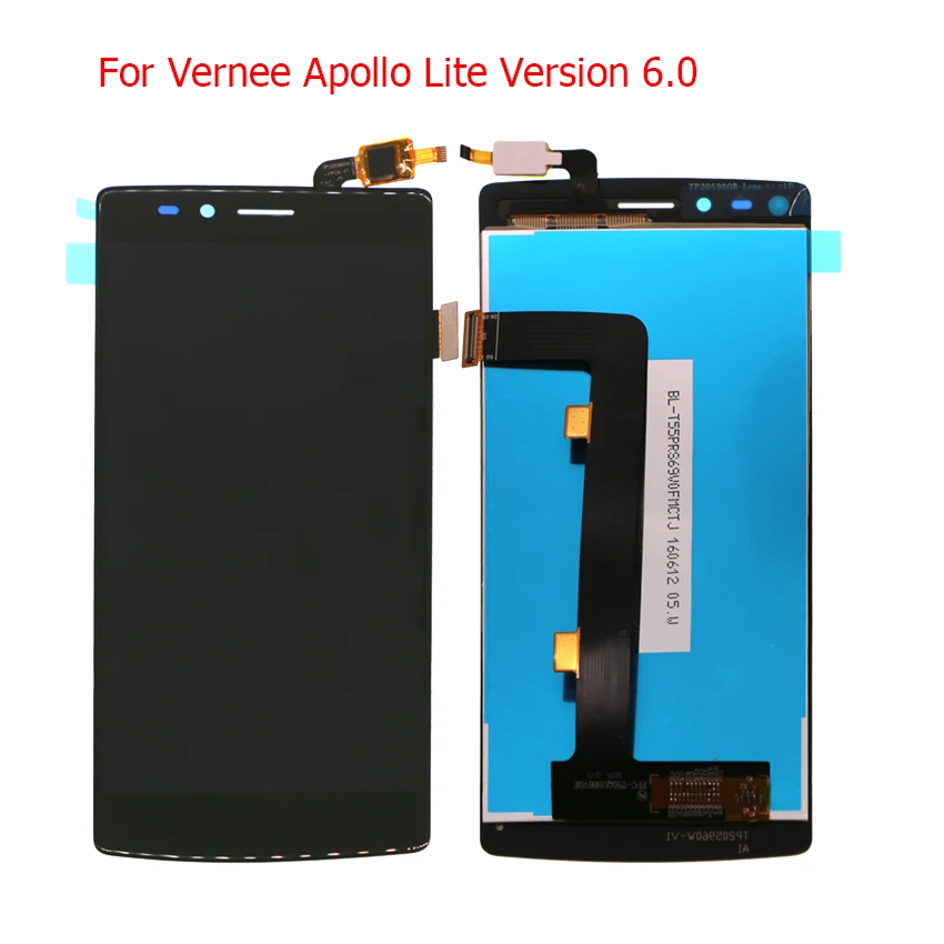 Высококачественный ЖК-дисплей и сенсорный экран в сборе для Vernee Apollo Lite Version 6 0 с