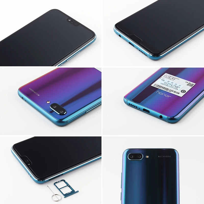 Глобальная версия смартфона Honor 10 4G 5 84 ''Kirin 970 Android 8 1 2280x1080 3 AI камера NFC Быстрая