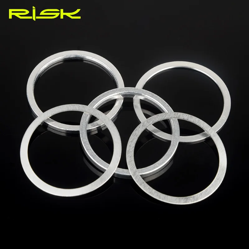 6pcs Bicycle Fork Washer Bike headset Adjusting Washer Dust Cover Fine Tuning Washer 0.3/1/2/3mm Spacer Gap