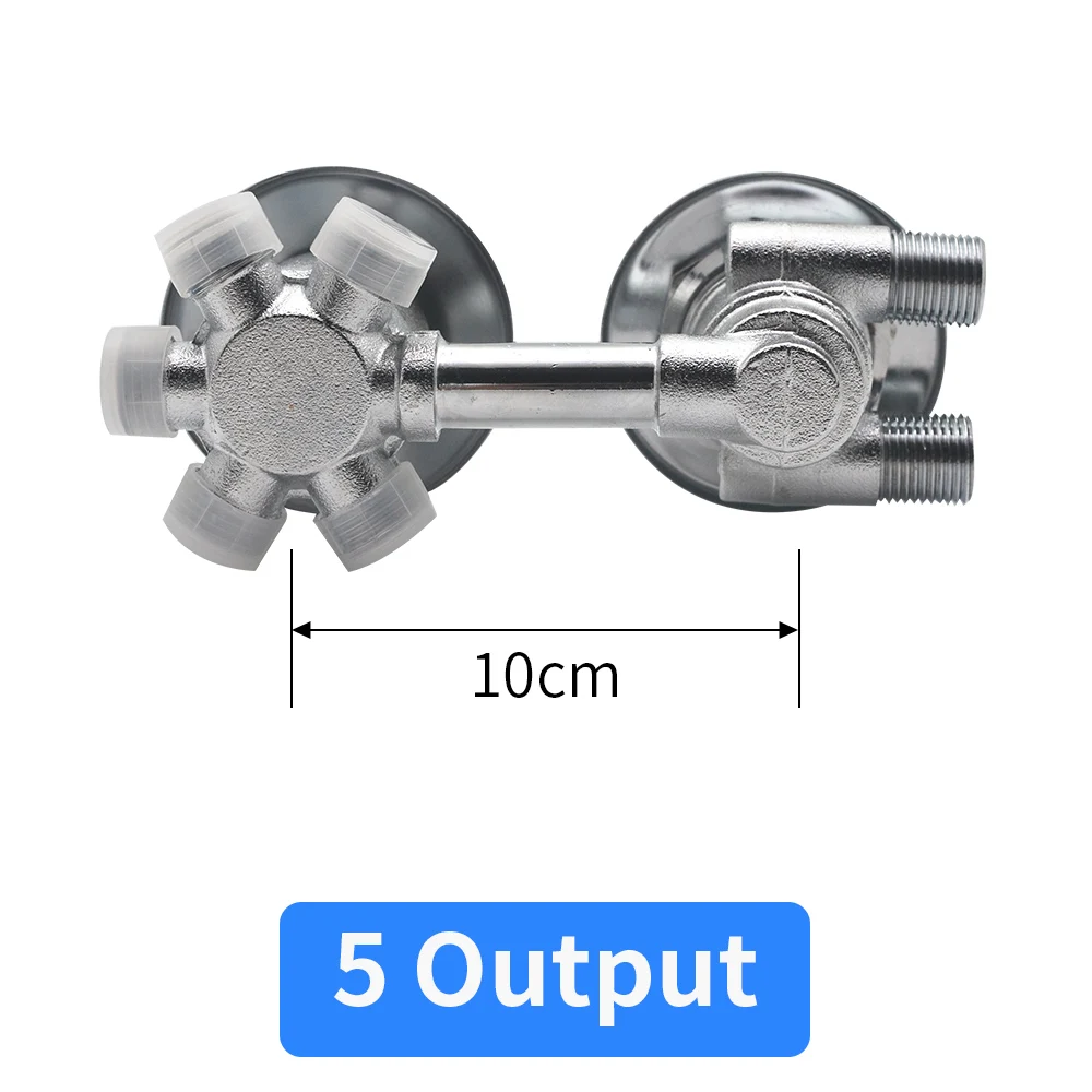 5ways 10cm screw 2/3/4/5 способ Выход латунный душевой клапан смеситель Термостатический смеситель для душа переключающий клапан Управление душевая кабина смеситель для кухни - Цвет: 5ways 10cm screw