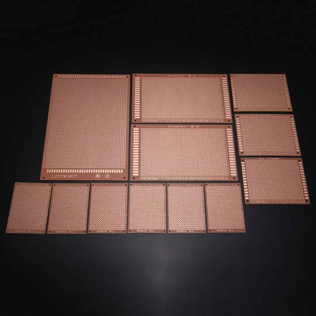 12 шт. макетная плата DIY для печатной платы 12x1 8/9x1 5/7x 9/5x7 см монтажных
