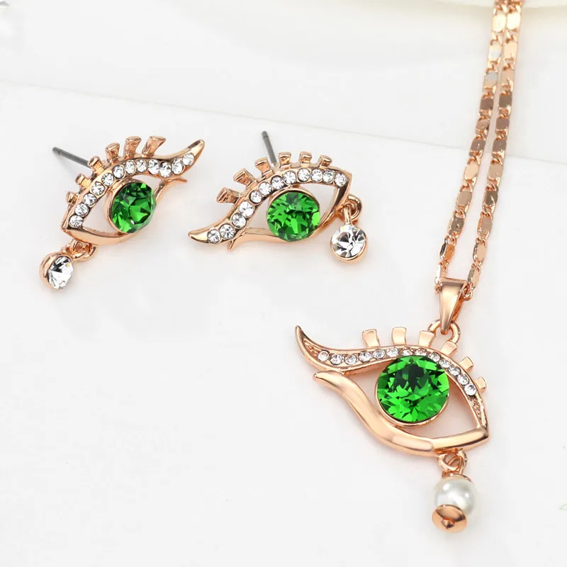 Элегантные модные ожерелья и серьги Neoglory Австрия Стразы фотоаксессуары цвета