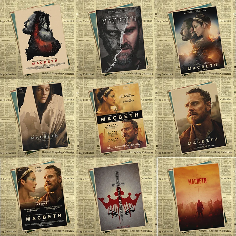 Macbeth постер для домашнего интерьера украшение плакат из крафт бумаги
