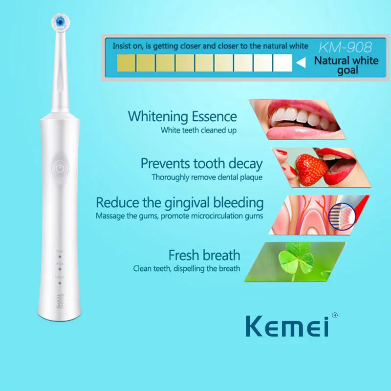 Новинка 2018 перезаряжаемая электрическая зубная щетка профессиональная