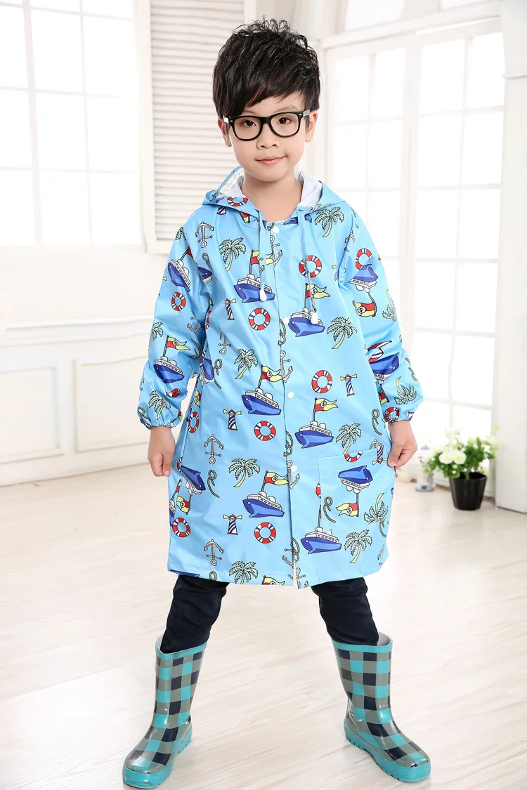 Детская Водонепроницаемая нейлоновая дождевая куртка с капюшоном в виде совы