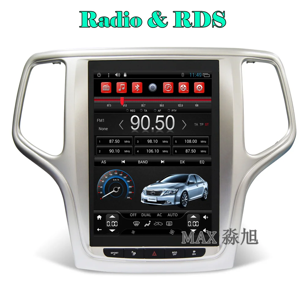 Макс Автомобильный DVD плеер для Jeep grand Cherokee 2014 2015 2016 с gps навигацией Радио BT WIFI SWC GPS