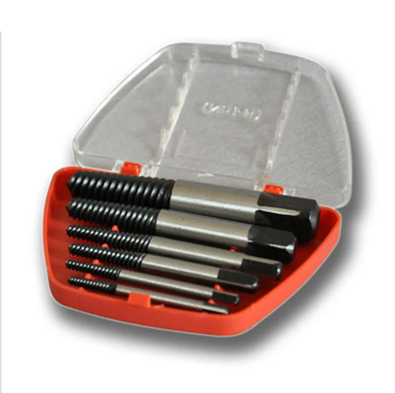 1 коробка из 6 шт. экстракторов винтов инструмент для удаления поврежденных