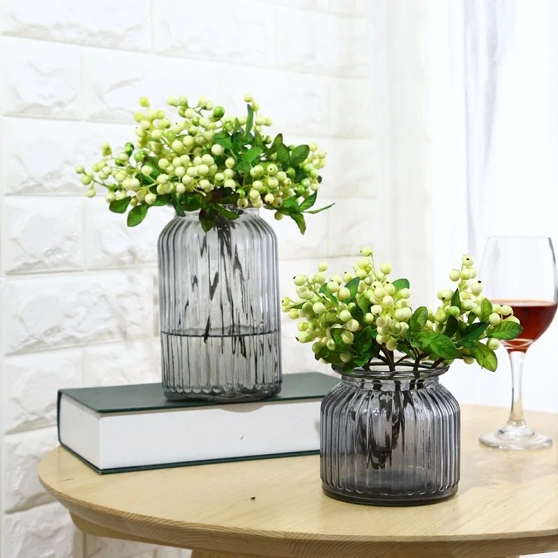 25cm Artificial Flowers Berries Simulation Mini Cherry Blueberry Real Touch Fruits Floral Wedding Home Decoration Fake Plants | Дом и сад