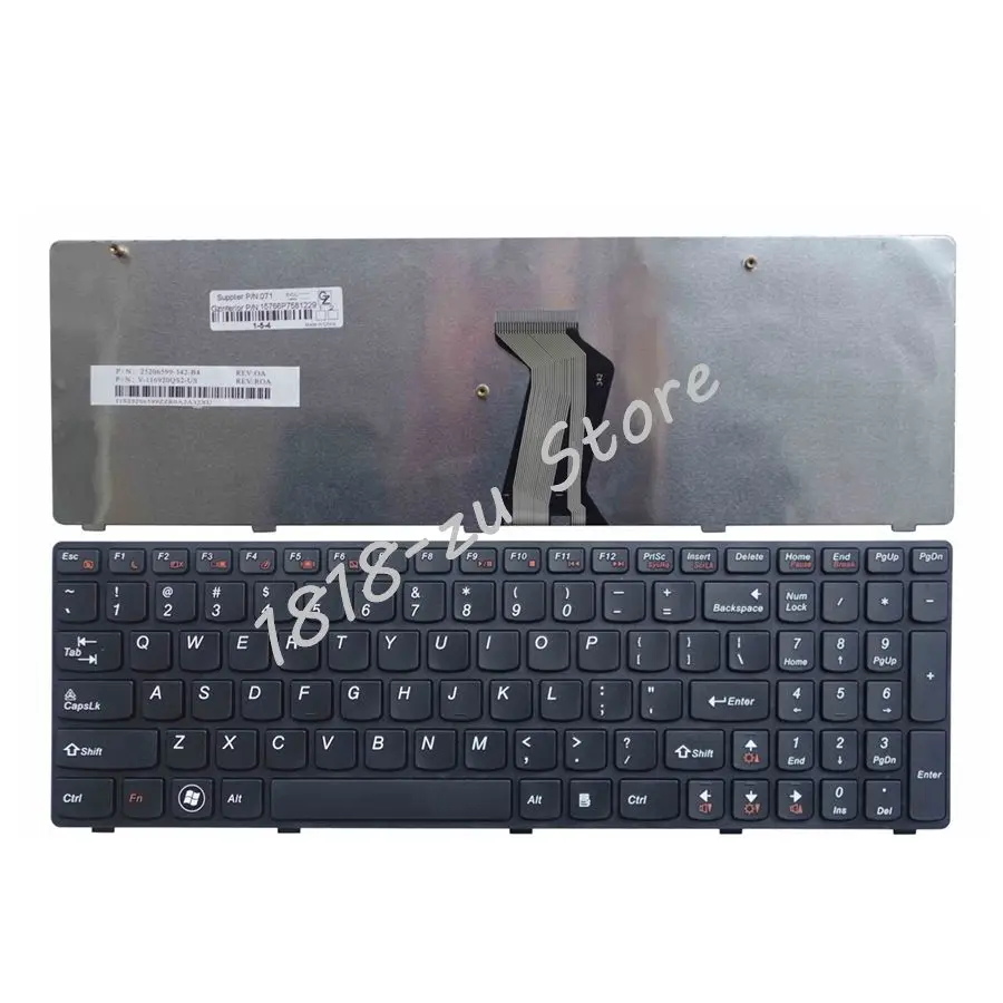 Английская клавиатура YALUZU для Lenovo G580 Z580 G580A V580A Z580A G585 G585A IDEAPAD Z585 Z585A черная США с