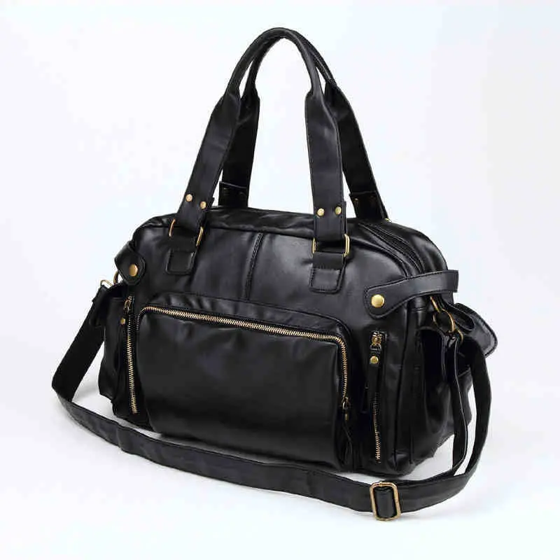 Men Leather Sports Bag Handbags Tote Gym Crossbody Men's Travel Shoulder Bags ManBriefcase Vintage Messenger Bag XA199WA