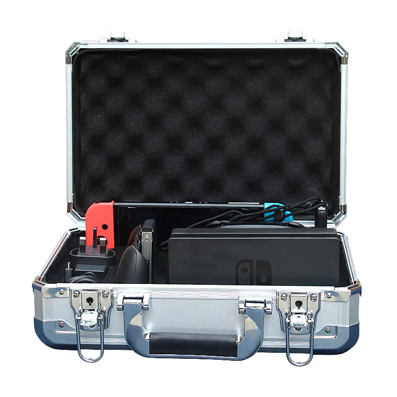Алюминиевый ящик для хранения для nintendo Switch Nitendo Switch Console, сумка для путешествий, аксессуары для Switch, защитный чехол