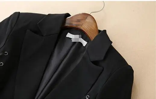 

2019 new arrival women fashion blazers elegant Slim long sleeve black blazer woman Office OL Wear Outwear F3885