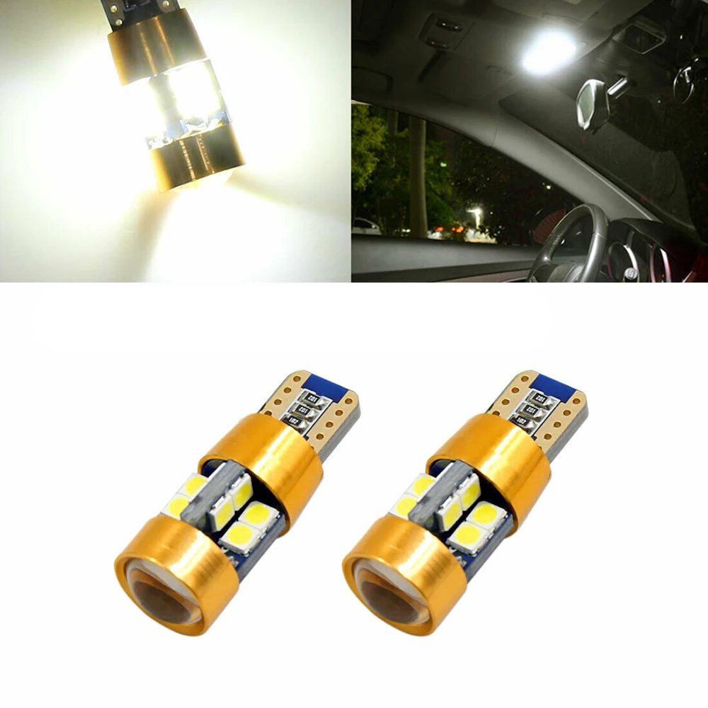 2 шт. T10 W5W Светодиодная лампа 19 3030 SMD LED Автомобильная интерьерная купольная для
