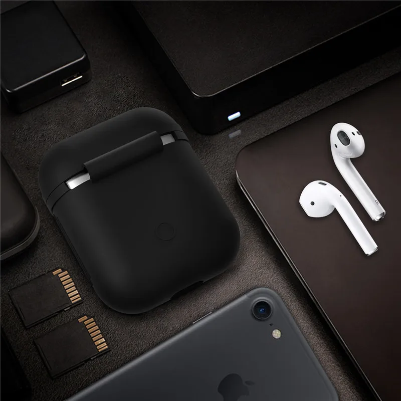 Силиконовый чехол из ТПУ для беспроводных наушников с поддержкой Bluetooth AirPods