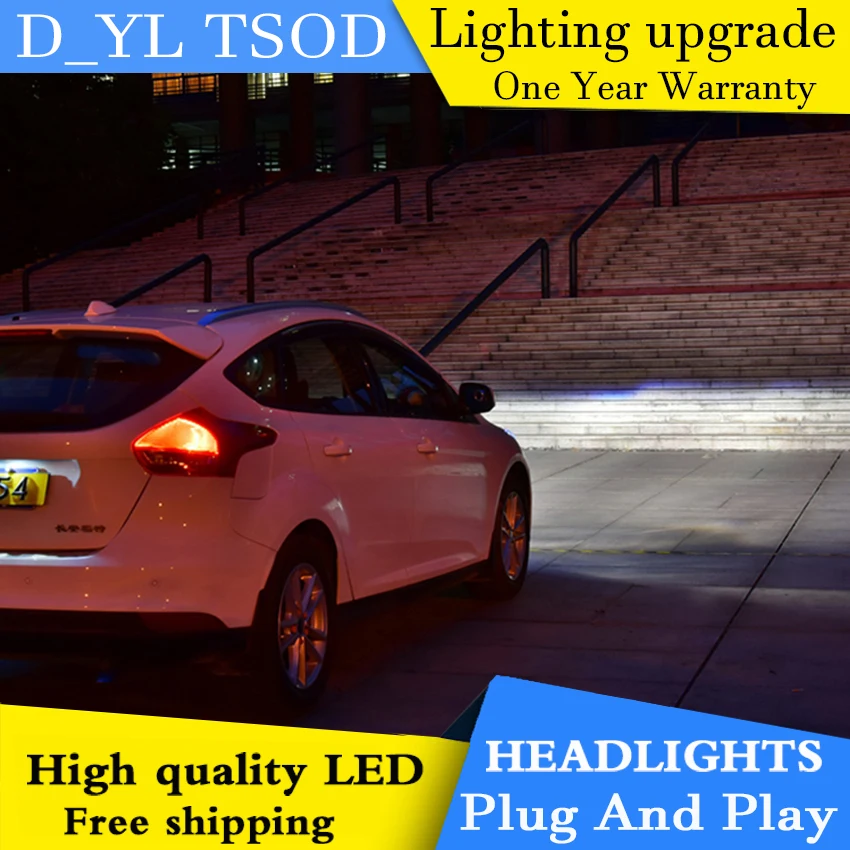 Стайлинга автомобилей головной светильник s для Ford Focus 2015 светодиодный налобный
