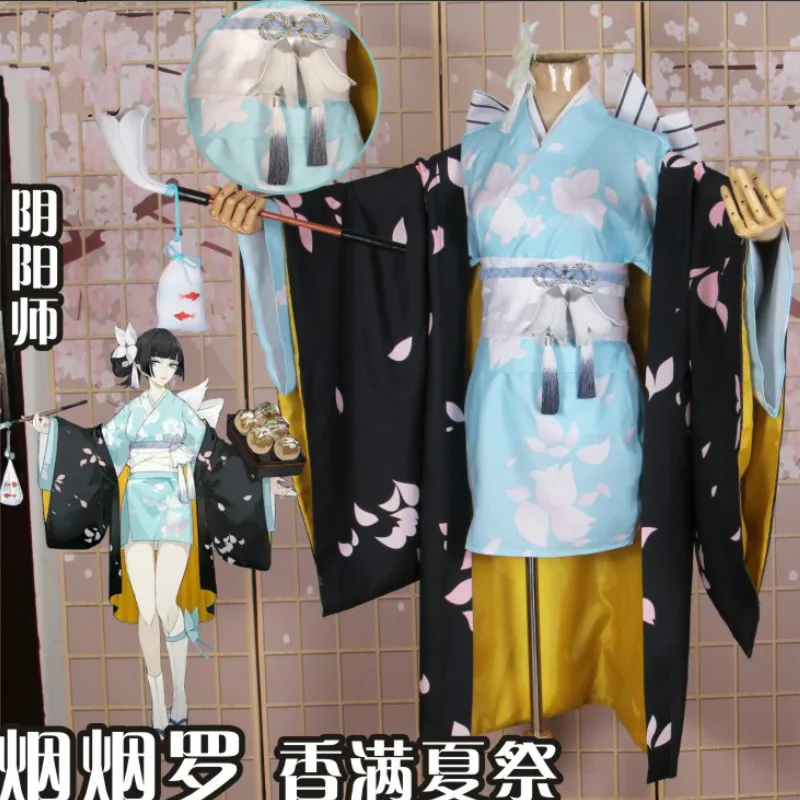 Cos Onmyoji Yan luo костюм для костюмированной вечеринки кимоно косплея Инь и Ян onmoji arena SSR