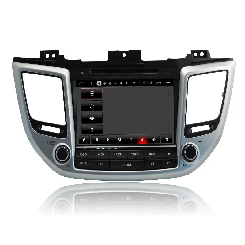 Aoluoya IPS RAM 2 ГБ + 32 Android 7 1 Din Автомобильный Радио DVD GPS плеер для Hyundai IX35 Tucson 2016 стерео