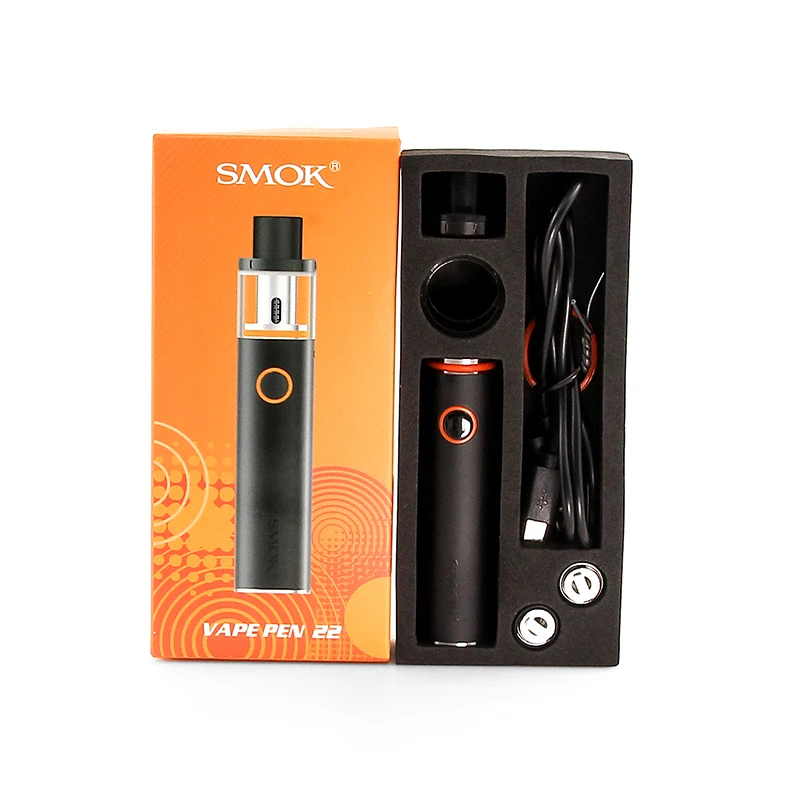 100% Оригинальные Smok Vape ручка 22 комплект встроенный 1650 мАч Батарея с жидкостью пера