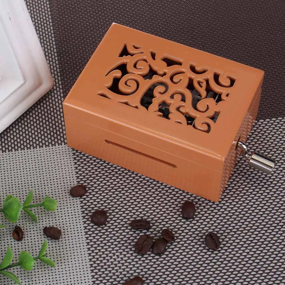 15 тон DIY ручной коленчатый резной Музыкальная Коробка бумажная лента Кривошип музыка механические музыкальные коробки с дырокол 30 шт. бумажные ленты
